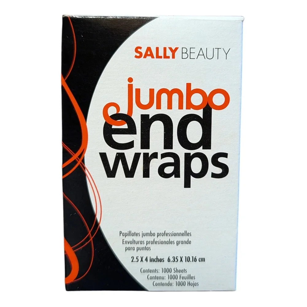 Sally Beauty Jumbo‎ End Wraps Professional Hair Salon 1000 Sheets 2.5